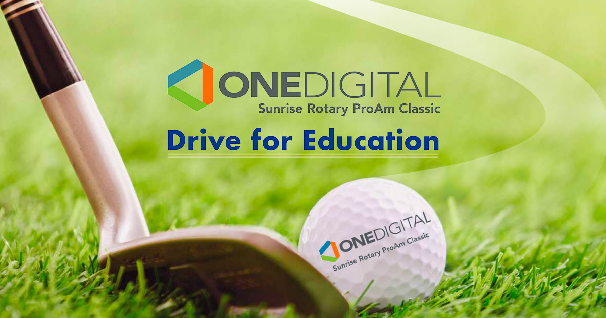 OneDigital, Title Sponsor | Sunrise Rotary Club of Fort Myers | The OneDigital Sunrise Rotary Pro-Am is the signature fundraising event of the Sunrise Rotary Club of Fort Myers.