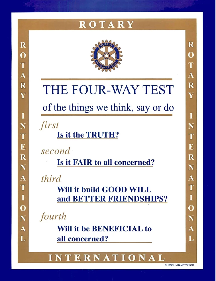 Fort Myers Sunrise Rotary Club | The Four Way test